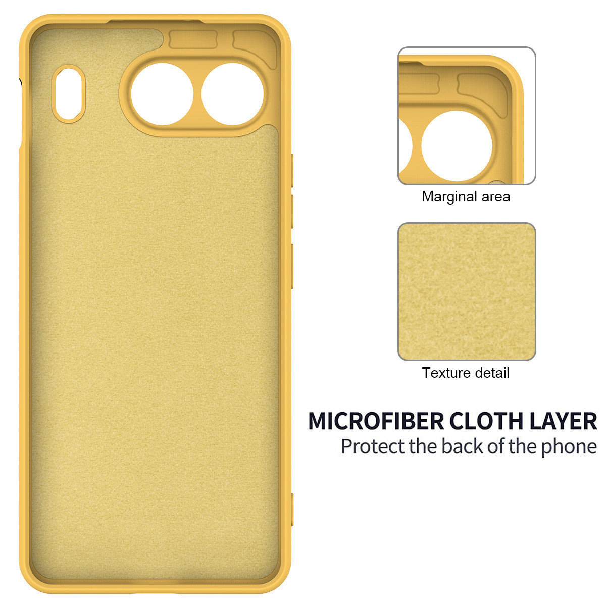 For OnePlus Nord 4 Case Liquid Silicone Anti-Scratch Phone Cover with Hand Strap - Yellow