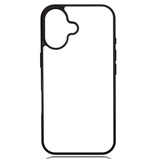 10Pcs / Pack For iPhone 16 Plus Case Compatible with MagSafe Heat Transfer Printing PC+TPU DIY Phone Cover