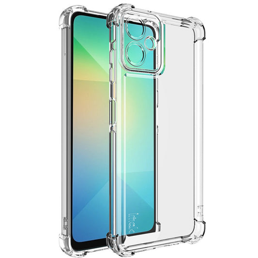 IMAK UX-4 Series for Samsung Galaxy A06 Case Straight Frame Four Corner Shockproof Clear TPU Cover