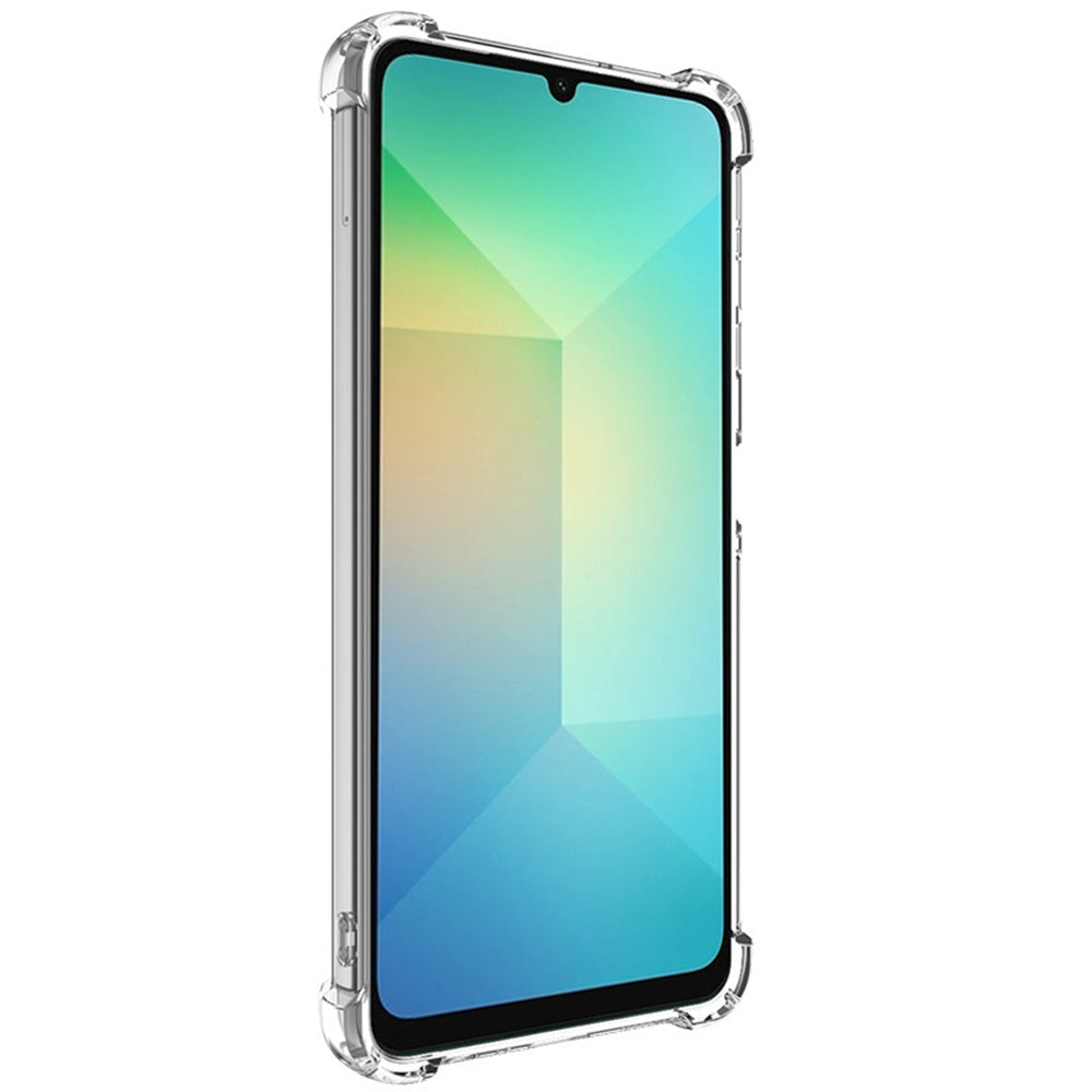 IMAK UX-4 Series for Samsung Galaxy A06 Case Straight Frame Four Corner Shockproof Clear TPU Cover