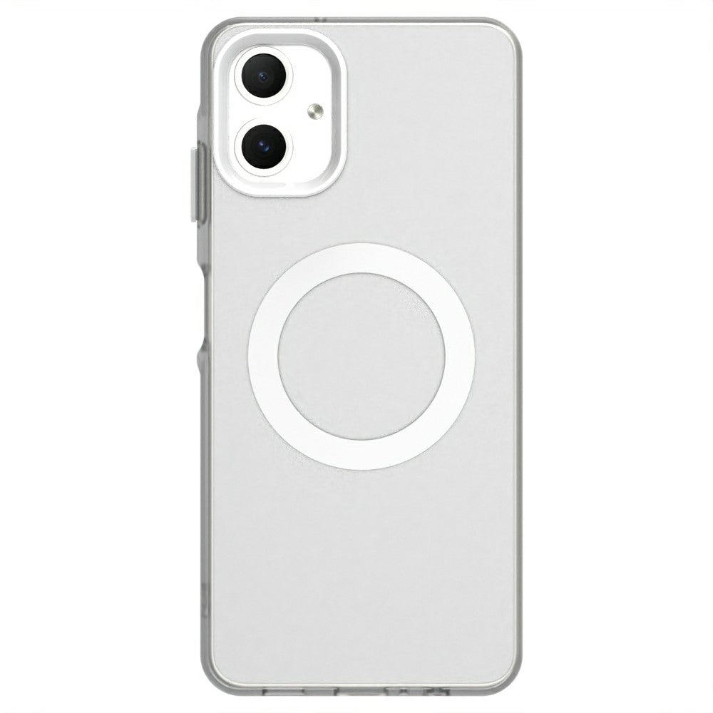 Candy Series For Samsung Galaxy A06 Case Compatible with MagSafe PC+TPU+PET Anti-Drop Phone Cover - White