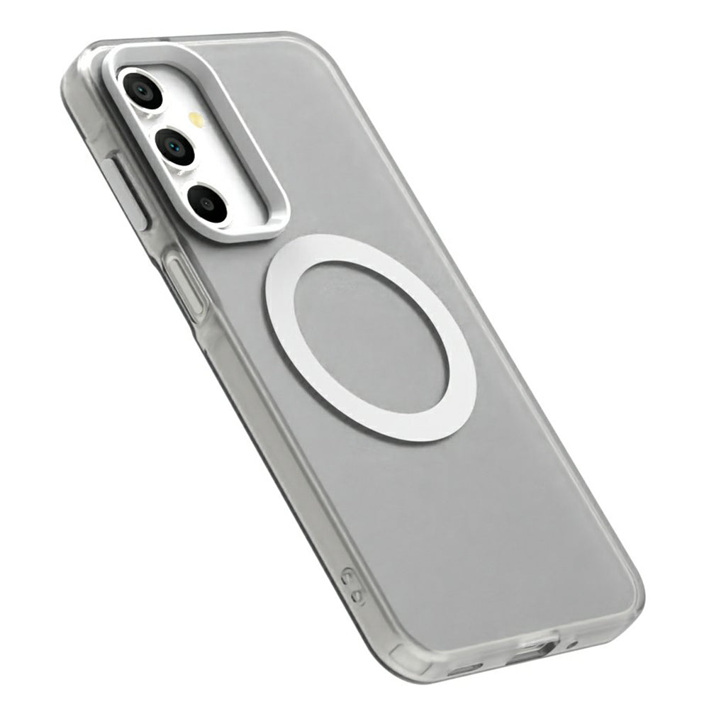 Candy Series For Samsung Galaxy A16 5G / A16 4G Case Compatible with MagSafe PC+TPU+PET Anti-Drop Phone Cover - White