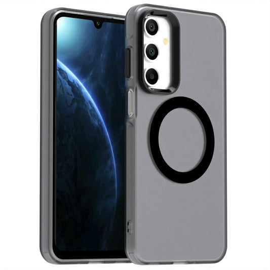 Candy Series For Samsung Galaxy A16 5G / A16 4G Case Compatible with MagSafe PC+TPU+PET Anti-Drop Phone Cover - Black