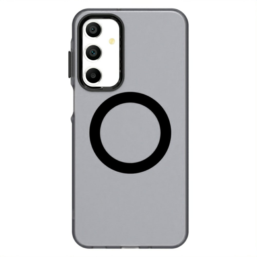 Candy Series For Samsung Galaxy A16 5G / A16 4G Case Compatible with MagSafe PC+TPU+PET Anti-Drop Phone Cover - Black