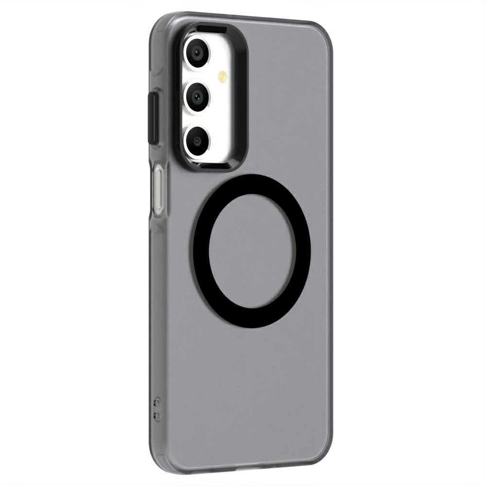 Candy Series For Samsung Galaxy A16 5G / A16 4G Case Compatible with MagSafe PC+TPU+PET Anti-Drop Phone Cover - Black