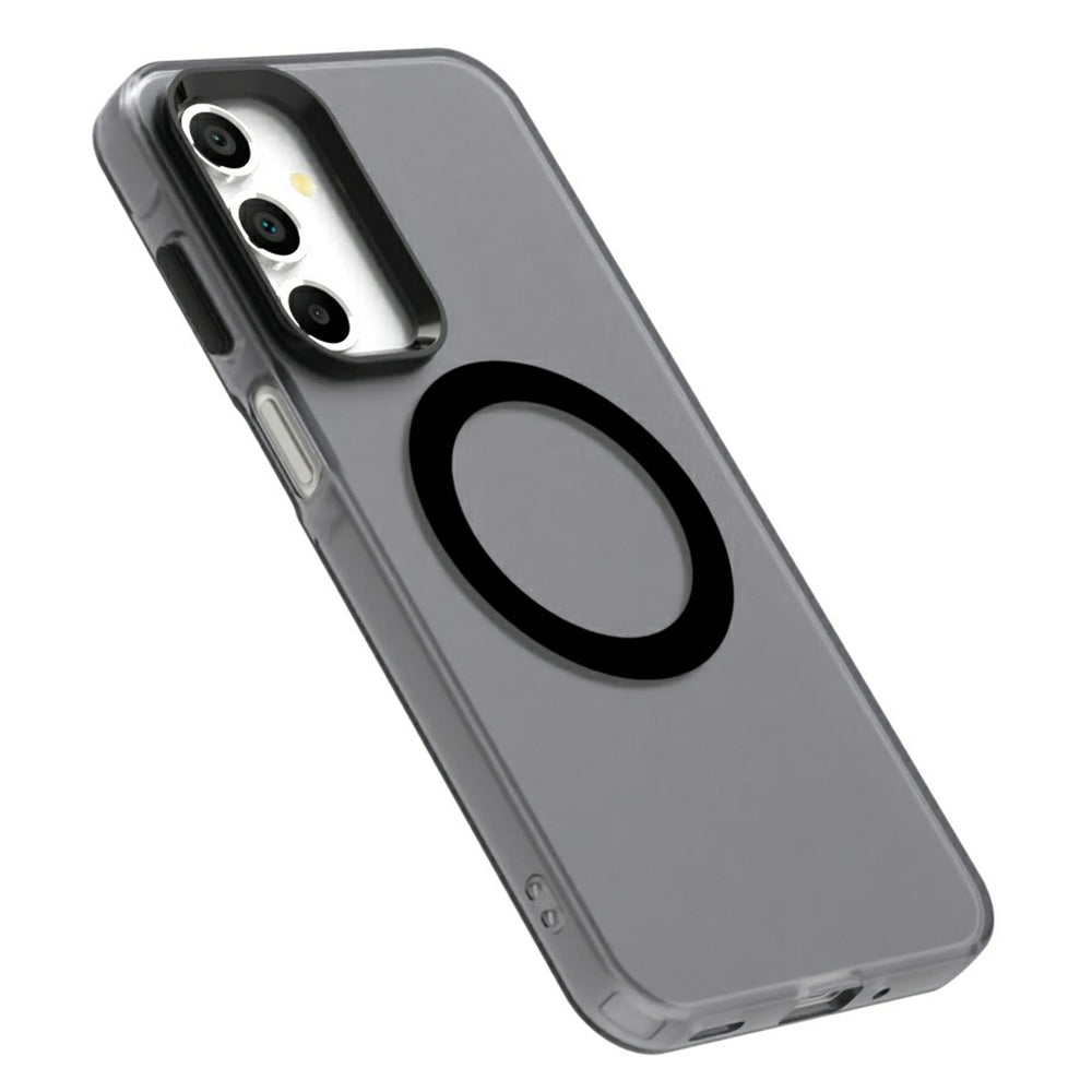 Candy Series For Samsung Galaxy A16 5G / A16 4G Case Compatible with MagSafe PC+TPU+PET Anti-Drop Phone Cover - Black