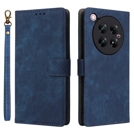 For Infinix Zero 40 5G X6861 Wallet Case RFID Blocking PU Leather Cover Stand View - Blue