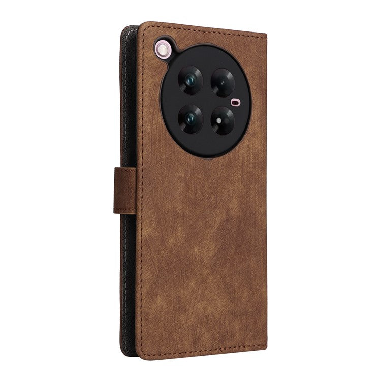 For Infinix Zero 40 5G X6861 Wallet Case RFID Blocking PU Leather Cover Stand View - Brown