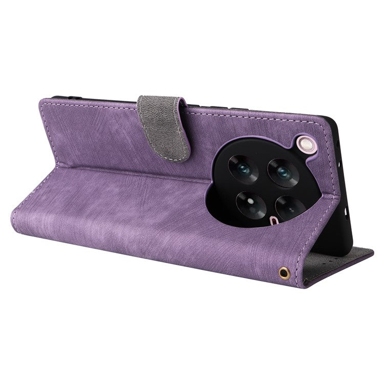 For Infinix Zero 40 5G X6861 Wallet Case RFID Blocking PU Leather Cover Stand View - Purple