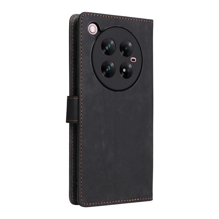 For Infinix Zero 40 5G X6861 Wallet Case RFID Blocking PU Leather Cover Stand View - Black