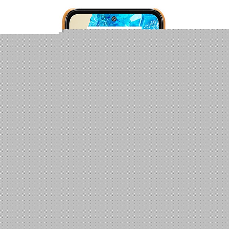 For Samsung Galaxy M35 5G Case Dual Card Slots PU Leather + Hard PC Phone Cover - Orange