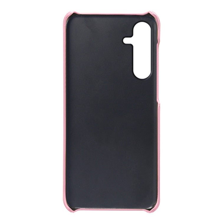 For Samsung Galaxy M35 5G Case Dual Card Slots PU Leather + Hard PC Phone Cover - Rose Gold