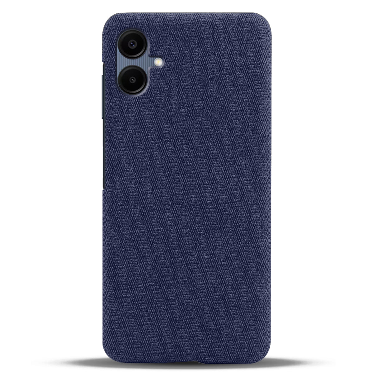 For Samsung Galaxy A06 Case Cloth Texture Anti-Scratch Protective PC Phone Cover - Blue