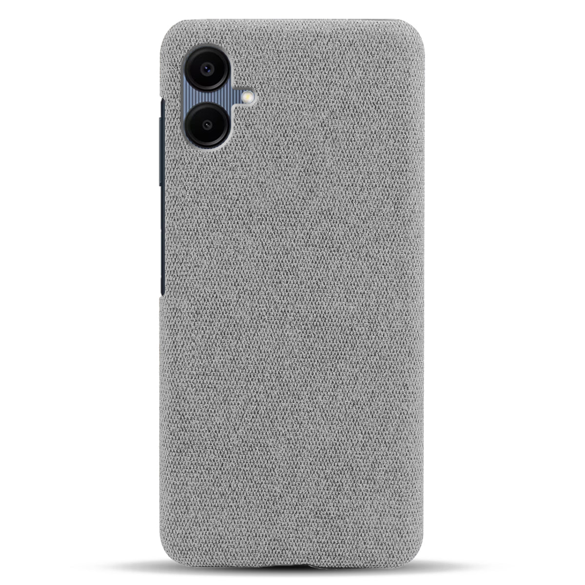 For Samsung Galaxy A06 Case Cloth Texture Anti-Scratch Protective PC Phone Cover - Light Grey