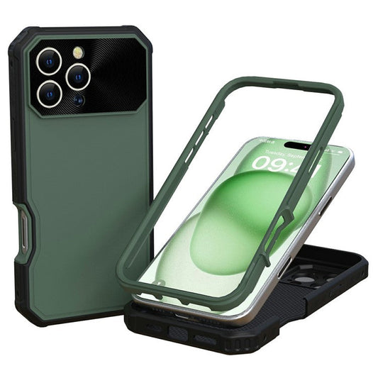 GW24 For iPhone 16 Pro Case Compatible with MagSafe Drop-Proof TPU+PC Phone Protector - Army Green