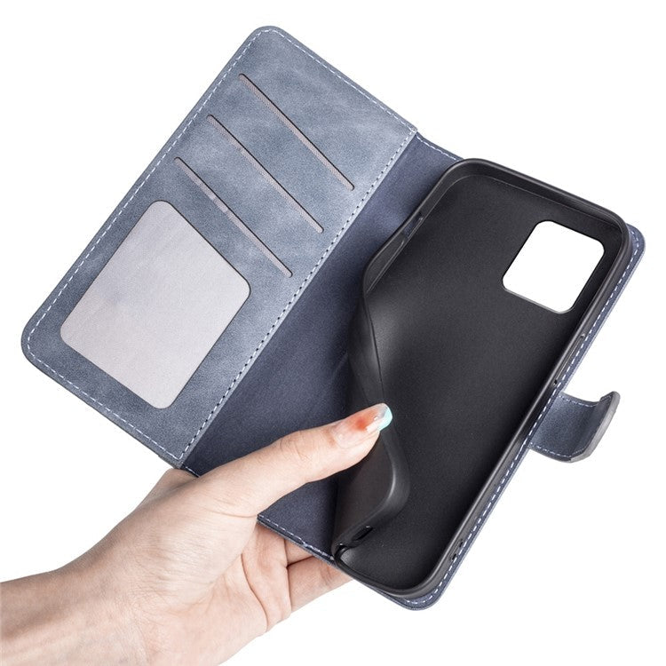 For Motorola Moto X30 Pro 5G / Edge 30 Ultra 5G Phone Case Anti-Drop Shockproof Case Color Splicing PU Leather TPU Cover with Stand Wallet - Blue