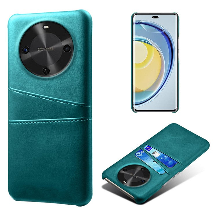 For Huawei Maimang 30 5G Case Dual Card Slots PU Leather + Hard PC Phone Cover - Green