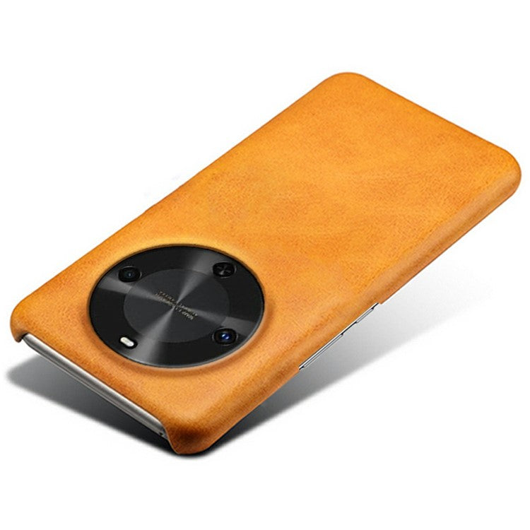 For Huawei Maimang 30 5G Case Calf Texture PU Leather Hard PC Protective Phone Cover - Orange