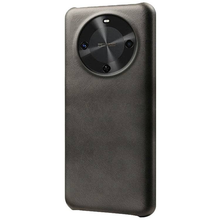 For Huawei Maimang 30 5G Case Calf Texture PU Leather Hard PC Protective Phone Cover - Black