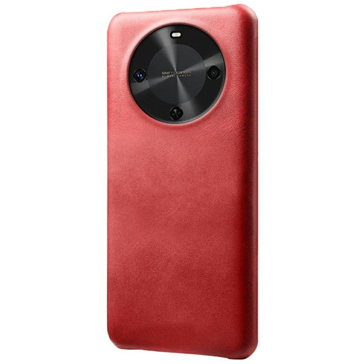 For Huawei Maimang 30 5G Case Calf Texture PU Leather Hard PC Protective Phone Cover - Red