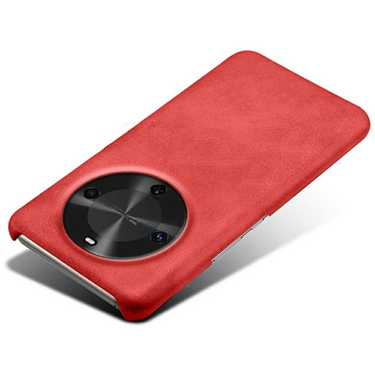 For Huawei Maimang 30 5G Case Calf Texture PU Leather Hard PC Protective Phone Cover - Red