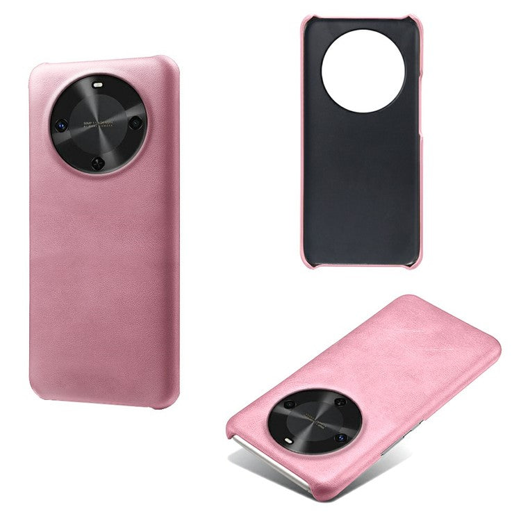 For Huawei Maimang 30 5G Case Calf Texture PU Leather Hard PC Protective Phone Cover - Rose Gold