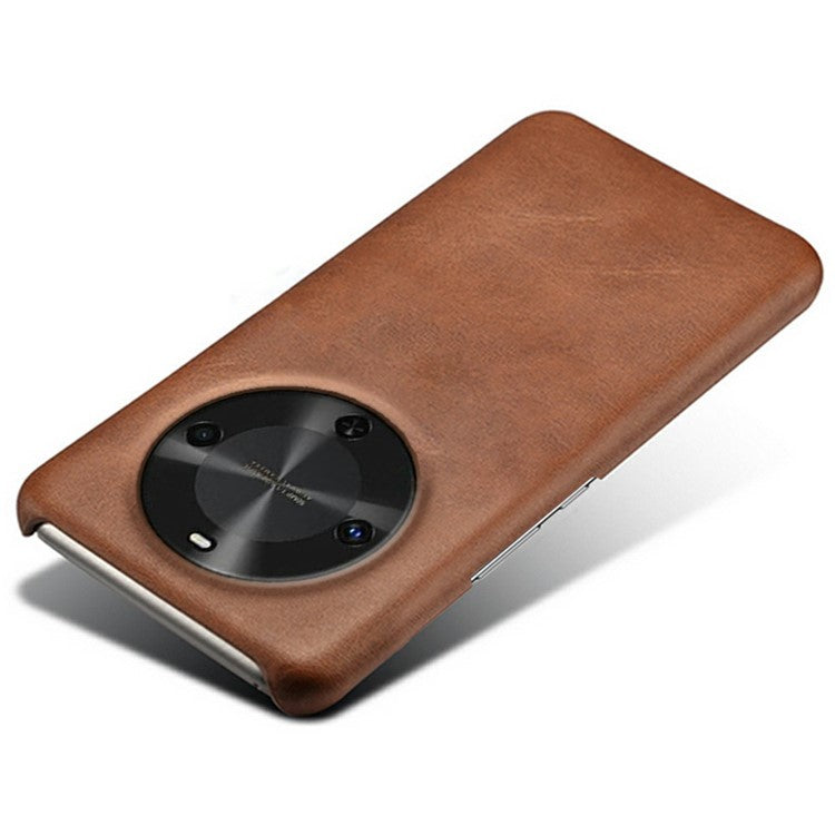 For Huawei Maimang 30 5G Case Calf Texture PU Leather Hard PC Protective Phone Cover - Brown