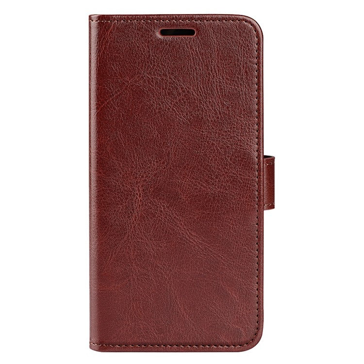 Crazy Horse Texture Phone Case for Motorola Moto X30 Pro 5G / Edge 30 Ultra 5G, PU Leather Foldable Stand Wallet Drop-proof Cover - Brown