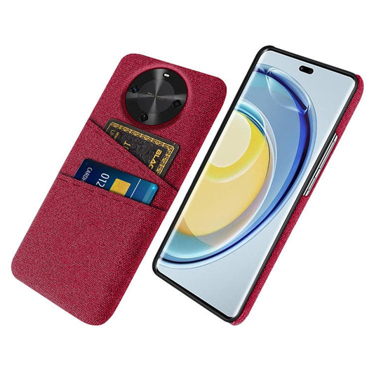 For Huawei Maimang 30 5G Case Cloth + Hard PC Phone Cover with Dual Card Slots - Red