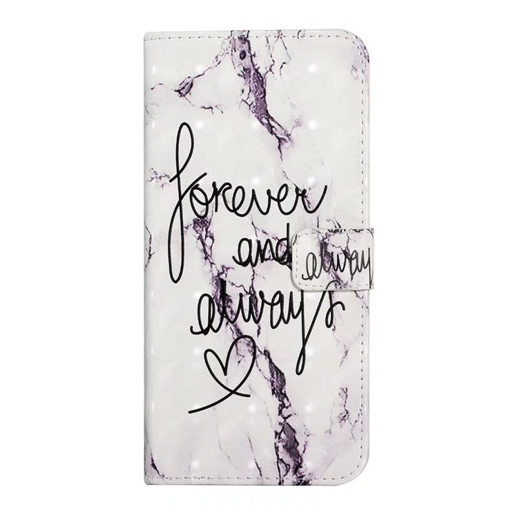 For Xiaomi Poco C75 4G / Redmi 14R 5G / 14C 4G Case 3D Creative Pattern PU Leather Stand Phone Cover - Forever and Always