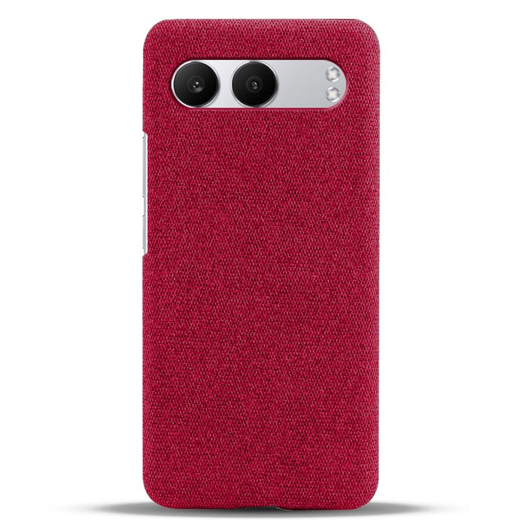 For OnePlus Nord 4 Case Cloth Texture Anti-Scratch Protective PC Phone Cover - Red