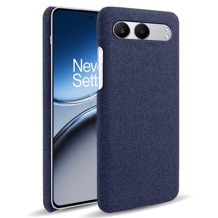 For OnePlus Nord 4 Case Cloth Texture Anti-Scratch Protective PC Phone Cover - Blue