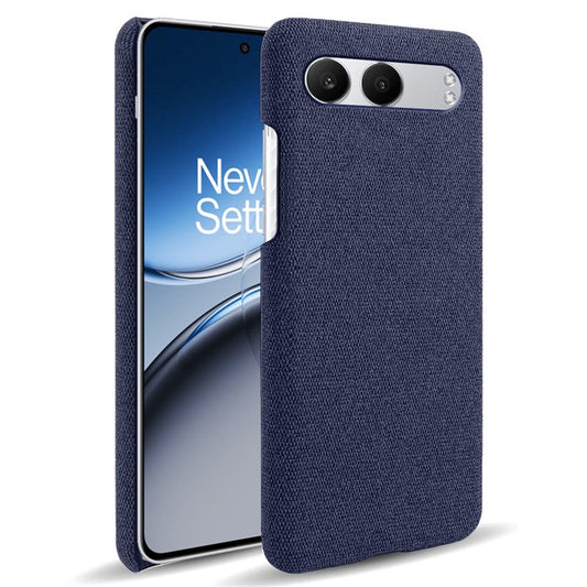 For OnePlus Nord 4 Case Cloth Texture Anti-Scratch Protective PC Phone Cover - Blue