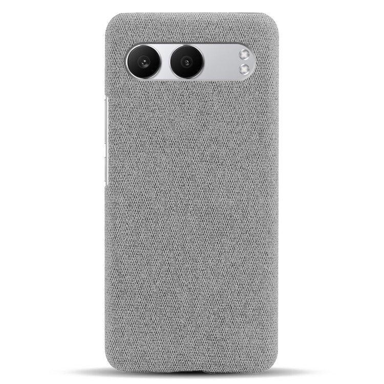 For OnePlus Nord 4 Case Cloth Texture Anti-Scratch Protective PC Phone Cover - Light Grey