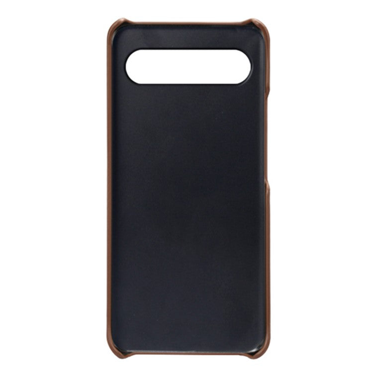 For OnePlus Nord 4 Case Dual Card Slots PU Leather + Hard PC Phone Cover - Brown