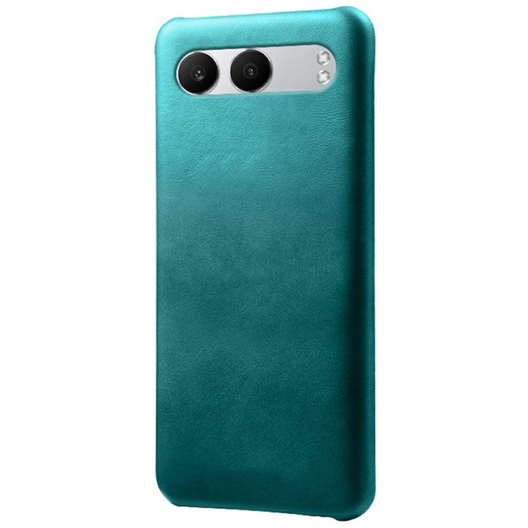 For OnePlus Nord 4 Case Calf Texture PU Leather Hard PC Protective Phone Cover - Green