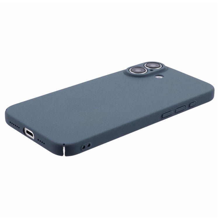 For iPhone 16 Plus Case Matte Hard PC Ultra-Slim Cell Phone Cover - Dark Grey