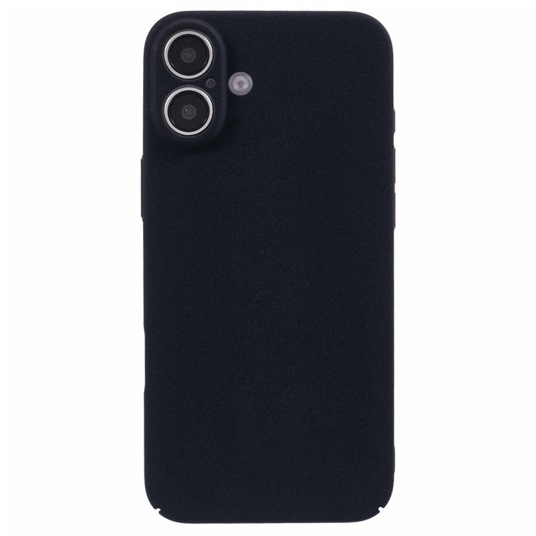 For iPhone 16 Plus Case Matte Hard PC Ultra-Slim Cell Phone Cover - Black