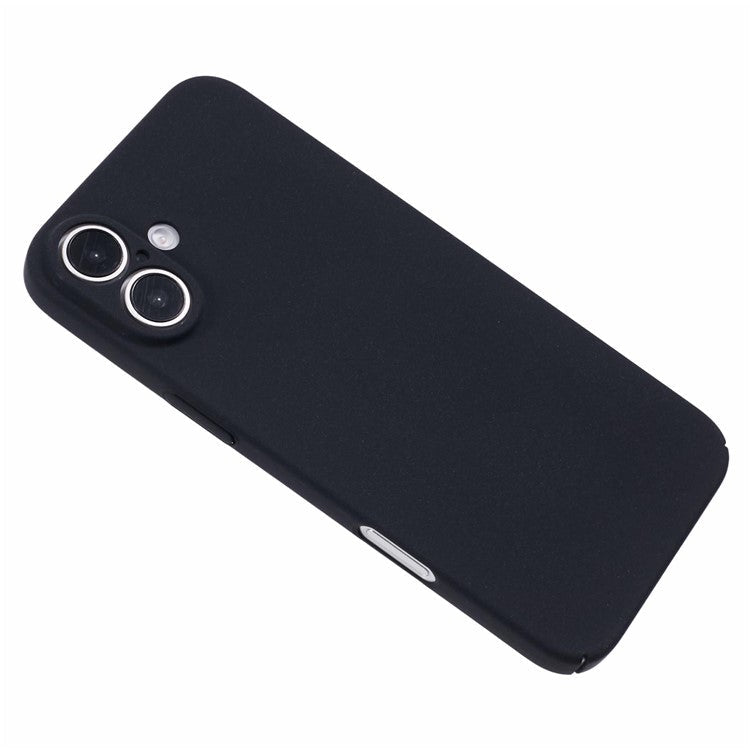 For iPhone 16 Plus Case Matte Hard PC Ultra-Slim Cell Phone Cover - Black