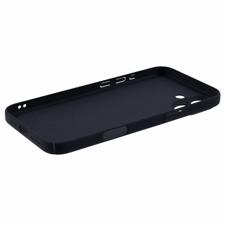 For iPhone 16 Plus Case Matte Hard PC Ultra-Slim Cell Phone Cover - Black
