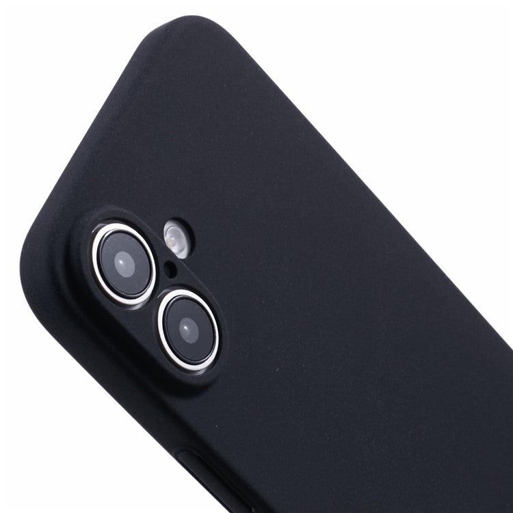 For iPhone 16 Plus Case Matte Hard PC Ultra-Slim Cell Phone Cover - Black