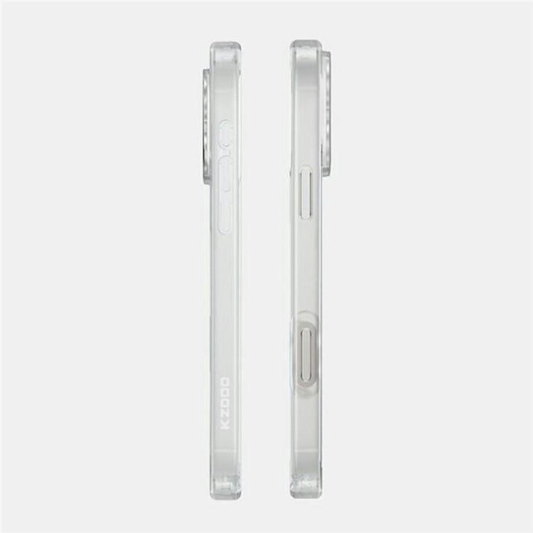 KZDOO Guardian Series For iPhone 16 Plus Case Shockproof PC+TPU Phone Cover - Transparent