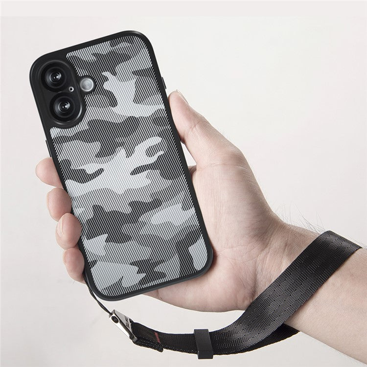 IBMRS For iPhone 16 Case TPU + PC Heavy Duty Shockproof Phone Cover Camera Protection - Matte Black