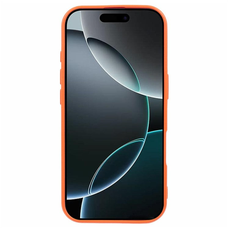 For iPhone 16 Pro Case TPU Splatter Paint Phone Cover - Orange