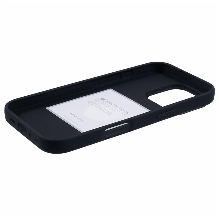MERCURY GOOSPERY SOFT FEELING Series for iPhone 16 Pro Case Matte Finish TPU Phone Cover - Black