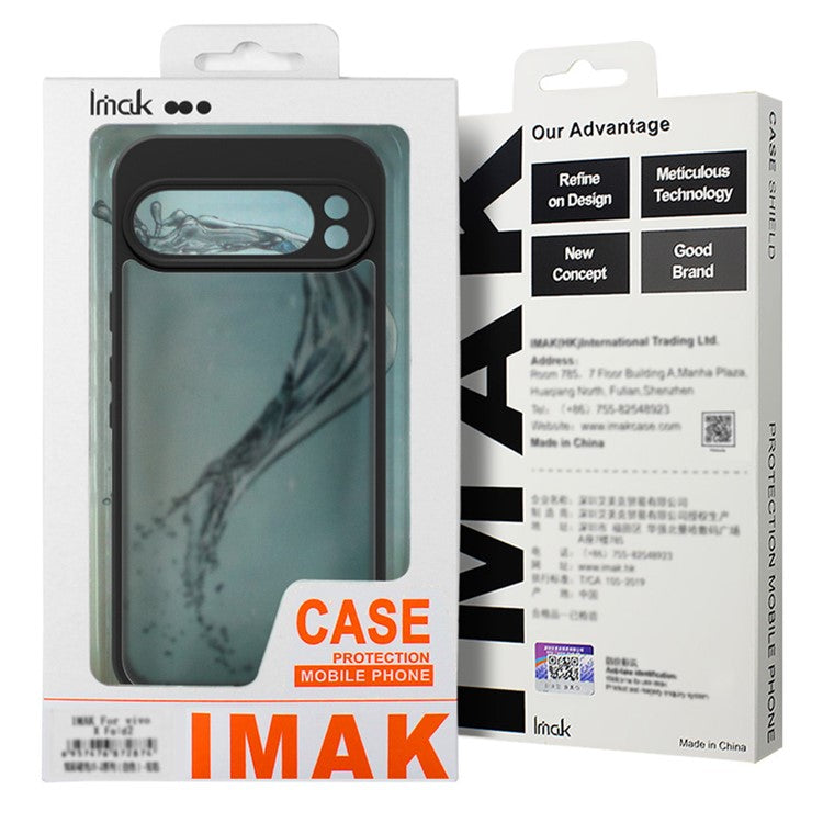 IMAK UX-9B Series For Motorola Moto X50 Ultra 5G / Edge 50 Ultra 5G Case Tiny Airbag PC+TPU Matte Phone Cover