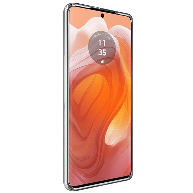 IMAK UX-5 Series For Motorola Moto X50 Ultra 5G / Edge 50 Ultra 5G Case Protective Soft TPU Phone Cover - Transparent