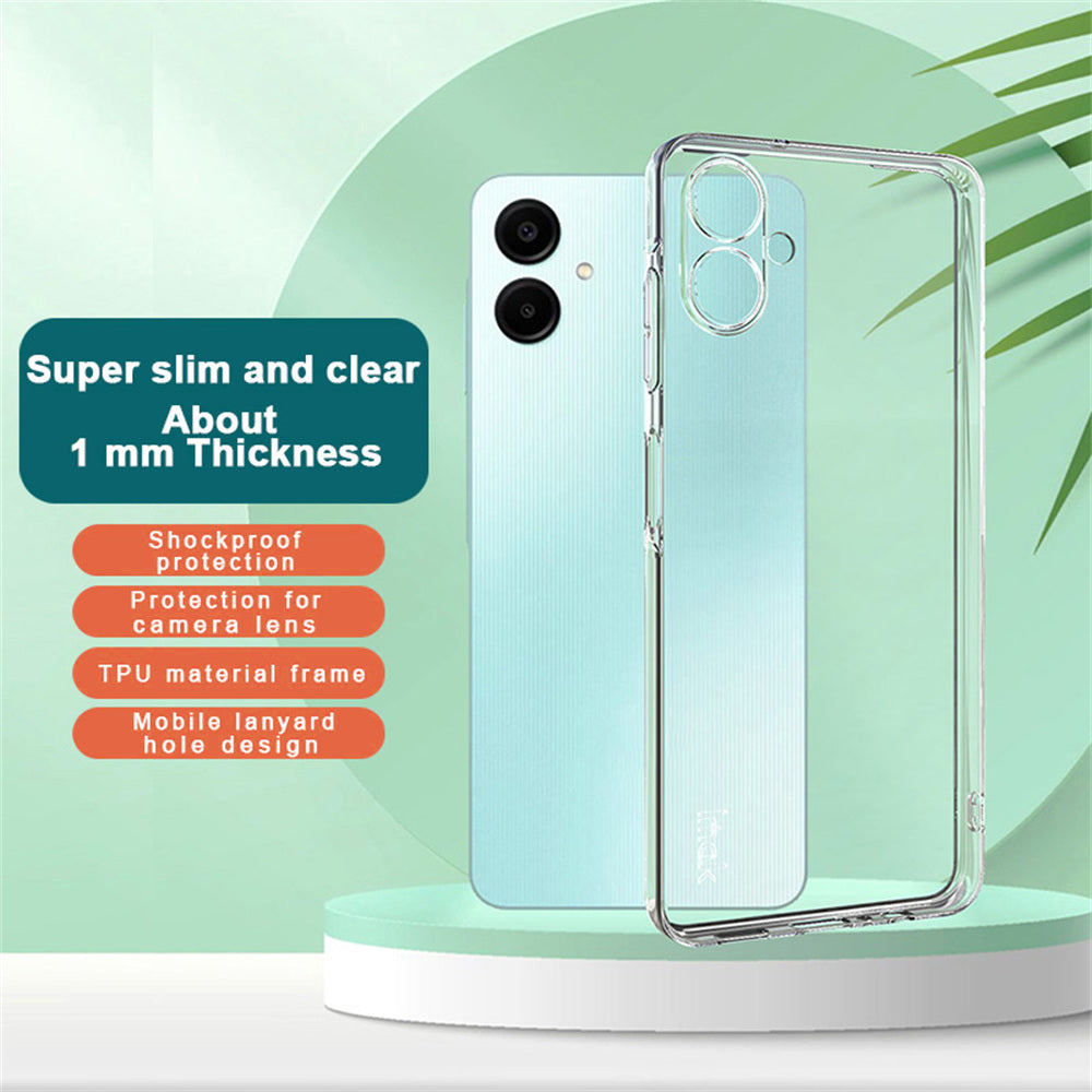 IMAK UX-5 Series For Samsung Galaxy A06 Case Transparent TPU Ultra Slim Phone Cover