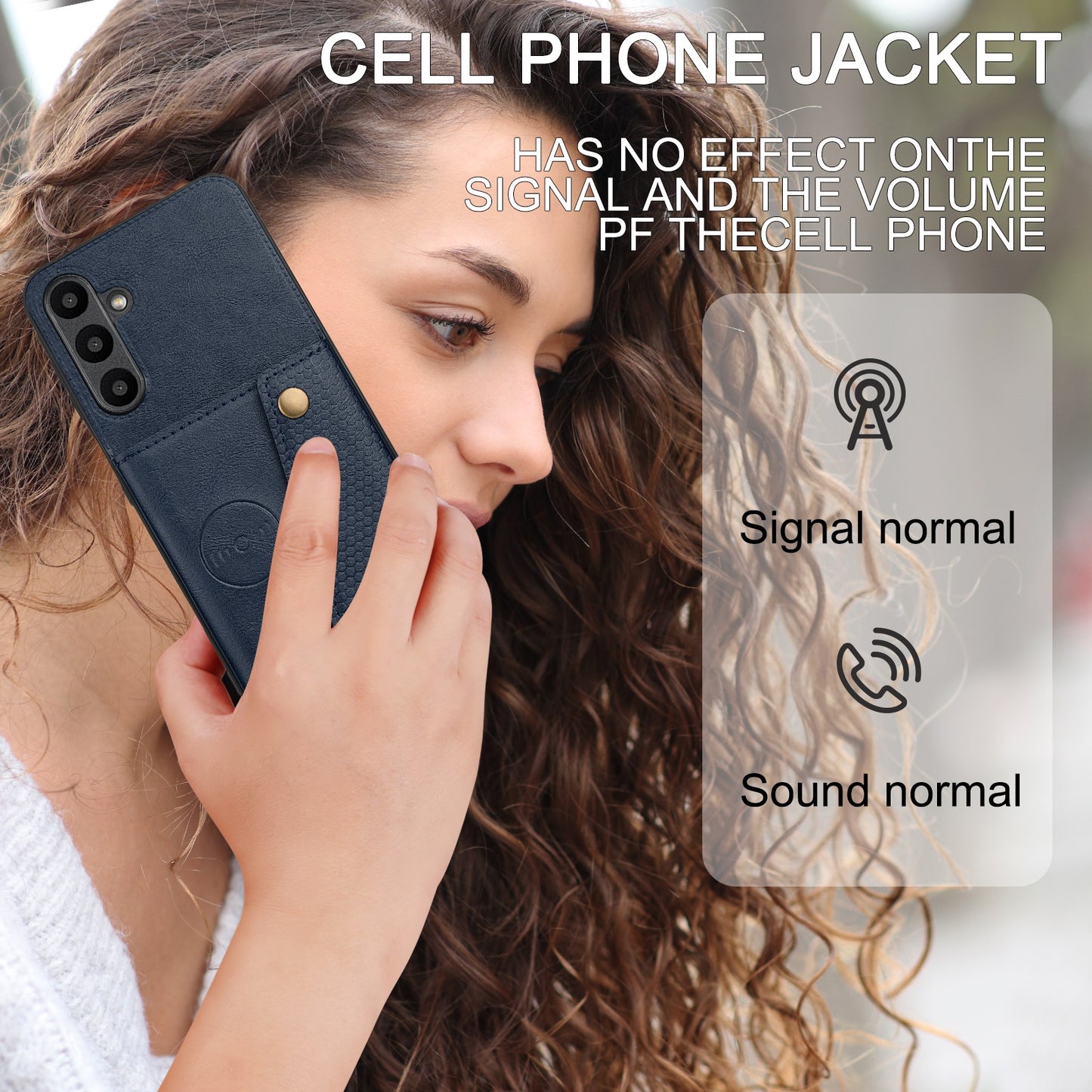 For Samsung Galaxy A16 5G / A16 4G Case Card Slots Kickstand Leather+TPU Phone Cover - Blue