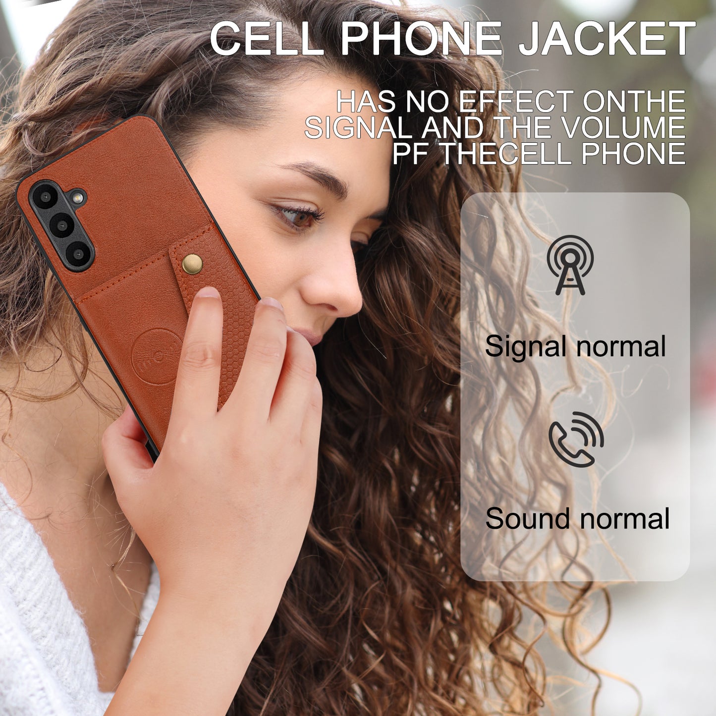 For Samsung Galaxy A16 5G / A16 4G Case Card Slots Kickstand Leather+TPU Phone Cover - Brown